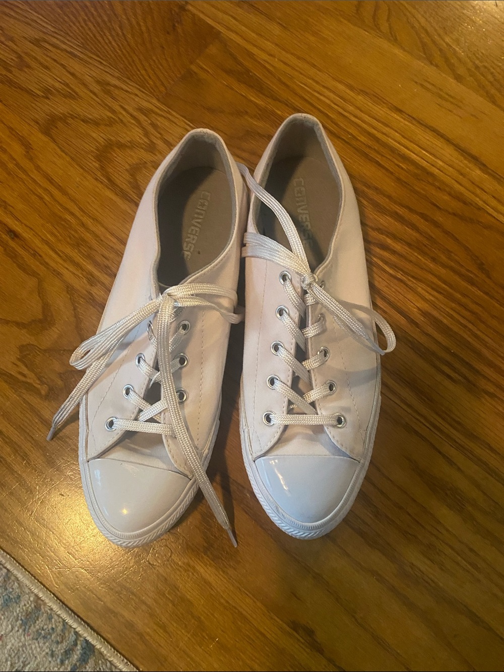 Converse White Low-Top Canvas Sneakers